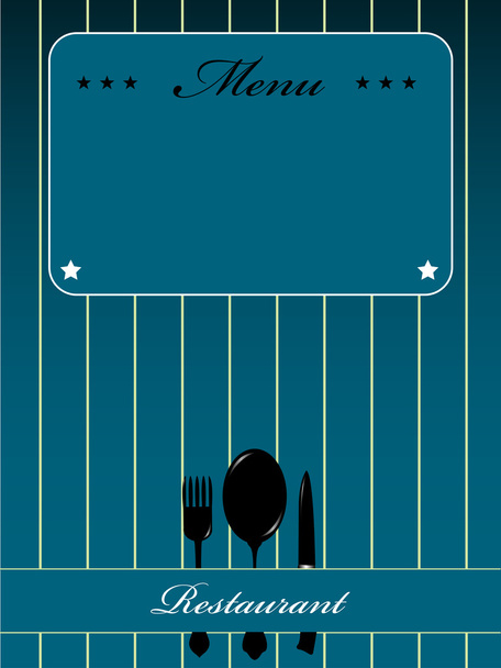 modré menu design - Vektor, obrázek