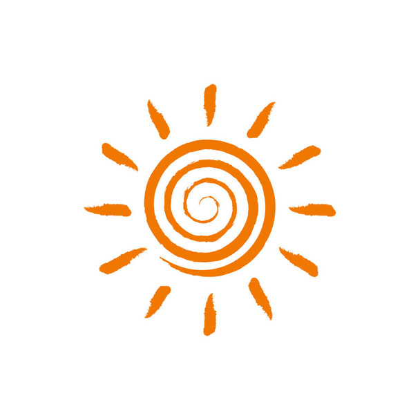 太陽のスケッチ - ベクター画像