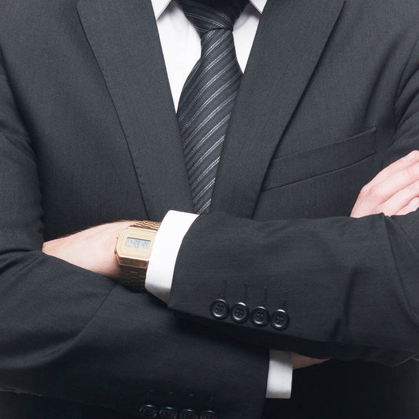 Close-up of businessman in formal wear. Businessperson in suit. Business concept. - Fotó, kép
