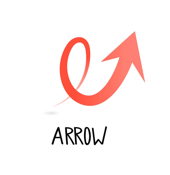 Arrow Icon in trendy flat style isolated. - Vektor, Bild