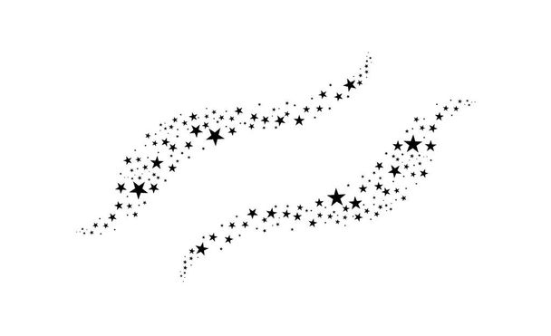 Hullócsillag. Felhő csillag elszigetelt fehér background. Vektoros illusztráció - Vektor, kép
