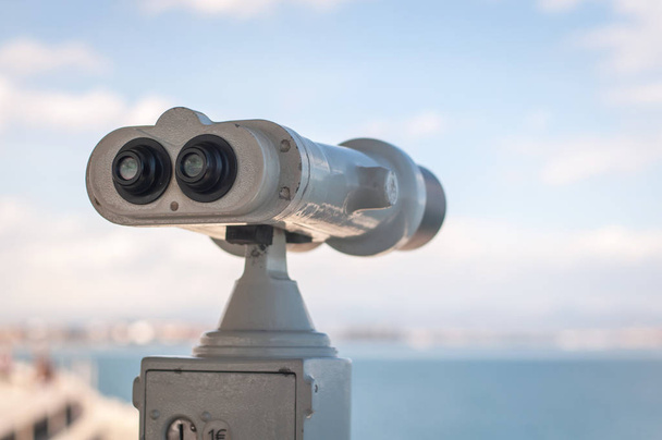 public binoculars to observe the sea - Photo, Image