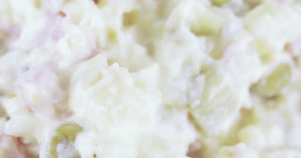 Salad Olivier in a vase - Imágenes, Vídeo