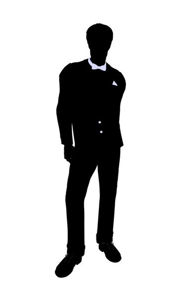 férfi üzleti sziluett - Fotó, kép