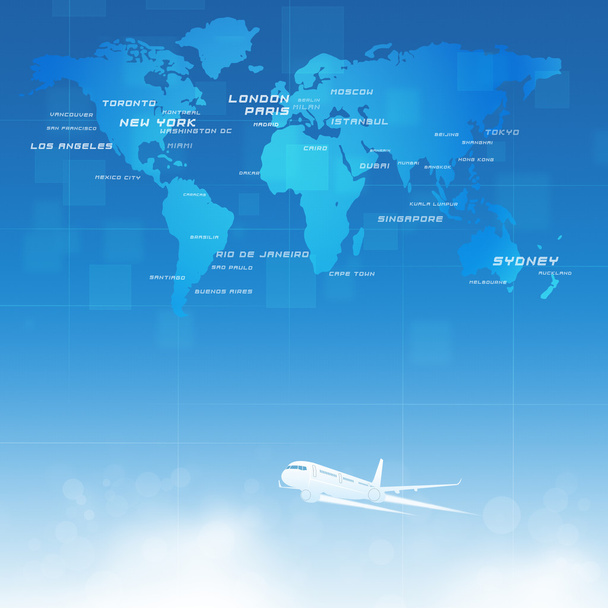 Viajes aéreos comerciales mundiales
 - Foto, Imagen
