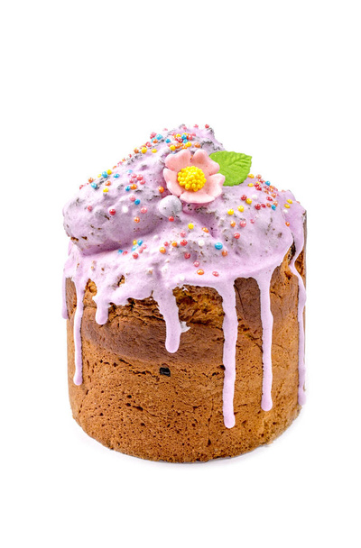 Пасхальний торт домашня випічка на білому тлі
 - Фото, зображення