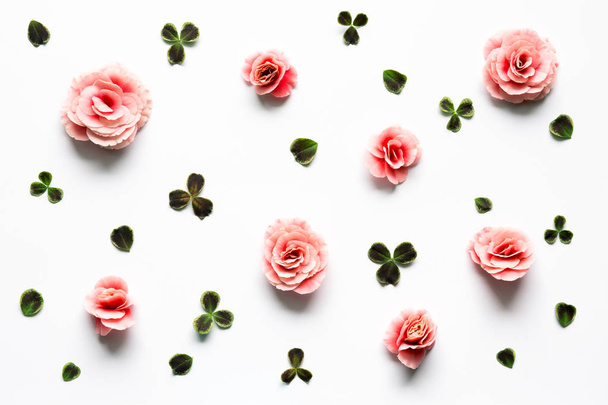 lente patroon met bloemen - Foto, afbeelding