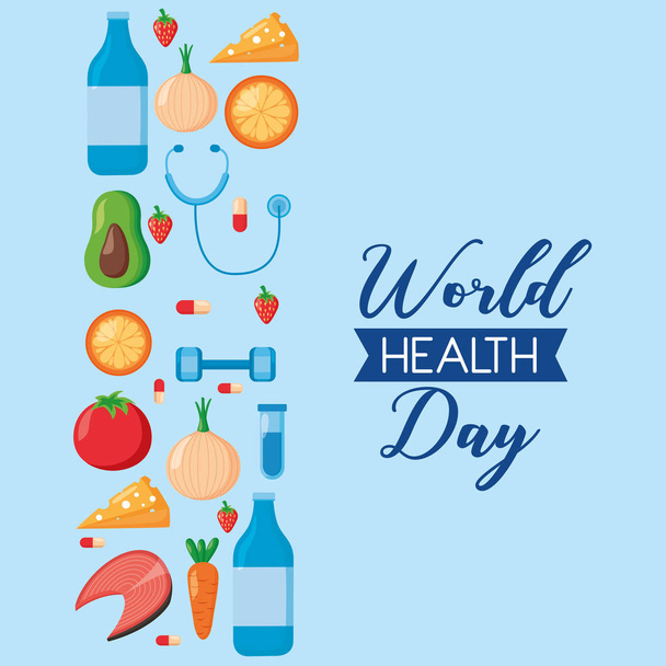 Maailman terveyspäivä - Vektori, kuva