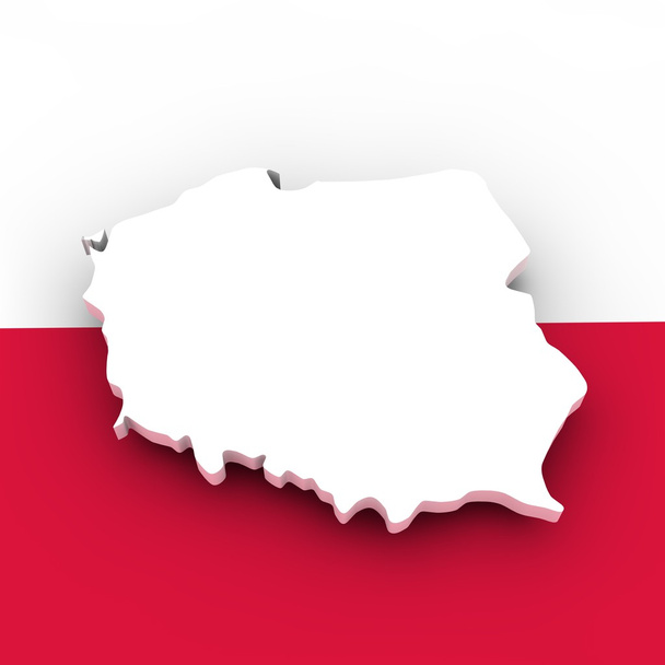 Puolan lippu ja paeta
 - Valokuva, kuva