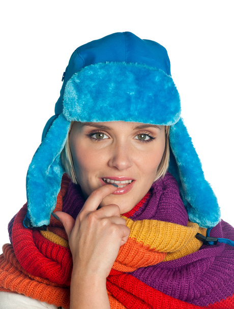 retrato de mujer en ropa de invierno
 - Foto, imagen