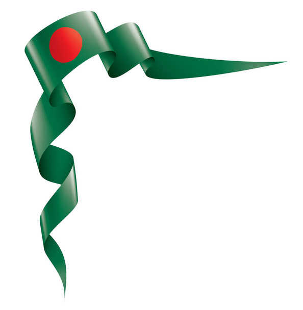 Прапор Бангладеш, зображення на білому тлі - Вектор, зображення