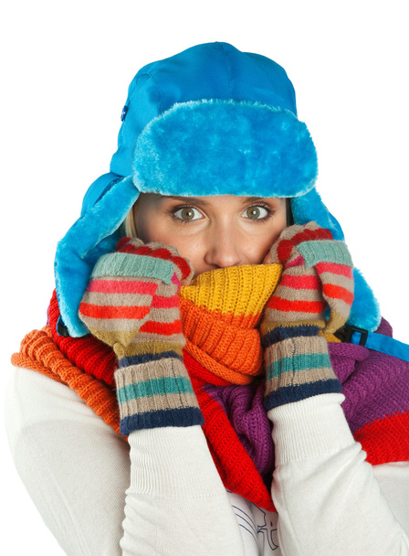 Mujer en ropa de invierno - Foto, imagen
