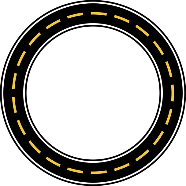 Illustration vectorielle de circuit de course circulaire
 - Vecteur, image