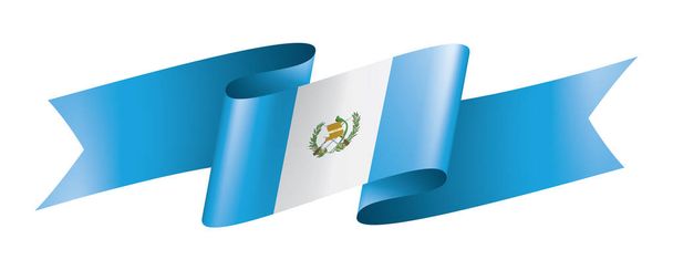 Bandera de Guatemala, ilustración vectorial sobre fondo blanco
 - Vector, Imagen
