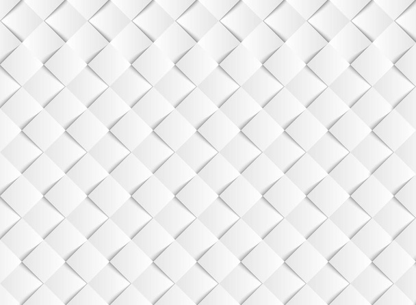 Αφηρημένη ντεγκραντέ λευκό διάνυσμα τετράγωνο χαρτί κομμένα φόντο μοτίβο. απεικόνιση διάνυσμα eps10 - Διάνυσμα, εικόνα