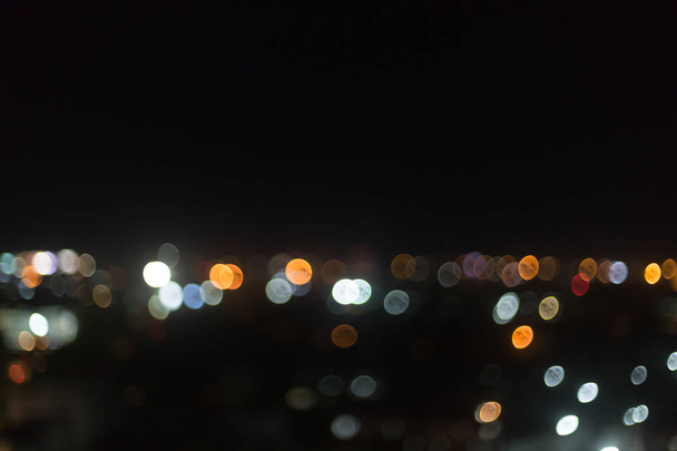 colorful night light in the city, image blur nightlife - Foto, imagen