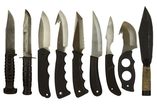 ножі ізольовані на білому тлі
 - Фото, зображення