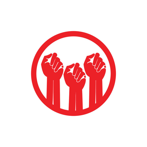 διάνυσμα σύμβολο διαμαρτυρίας γροθιά το χέρι - Διάνυσμα, εικόνα