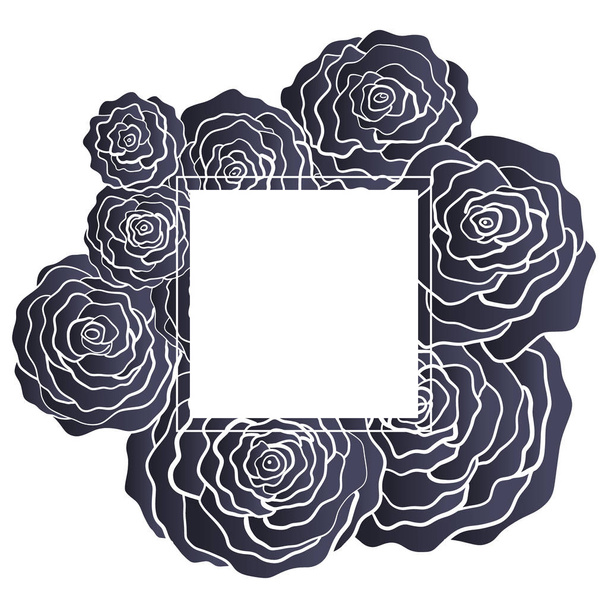 векторный узор из красивых роз для ваших карт, приглашений и других идей
  - Вектор,изображение