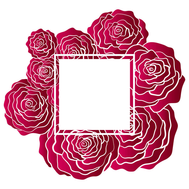 padrão vetorial de rosas bonitas para seus cartões, convites e outras ideias
  - Vetor, Imagem