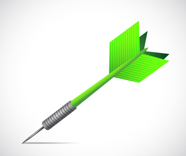 Green dart illustration design - Foto, Bild