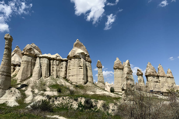 Panorama of stone giants in Georgia - 写真・画像