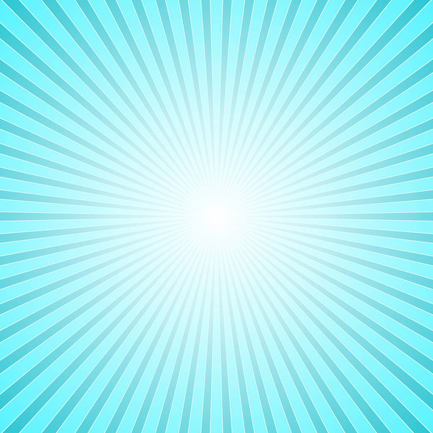 Light blue geometric abstract ray burst background - Vector, Image