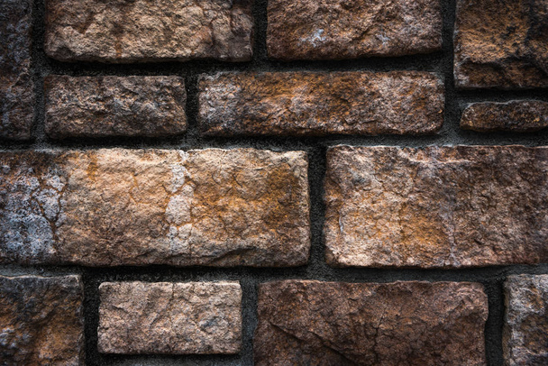 Retaining wall. Stones textures wall style. - Photo, Image