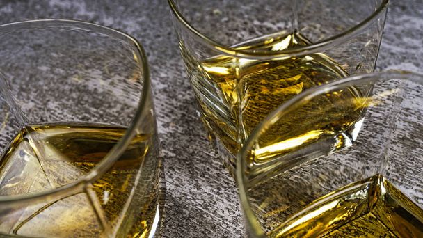 alkohol, borostyán, Bourbon, brandy, konyak, sötét, háttér, bár, - Fotó, kép