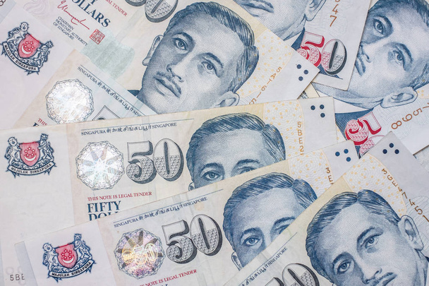 Billets de 50 dollars de Singapour. entreprise, investissement, retraite
 - Photo, image