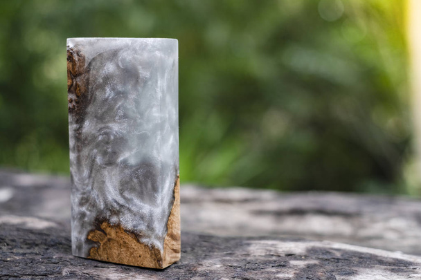 Кастинг епоксидної смоли стабілізації Leza Salao деревини абстрактне мистецтво фону - Фото, зображення