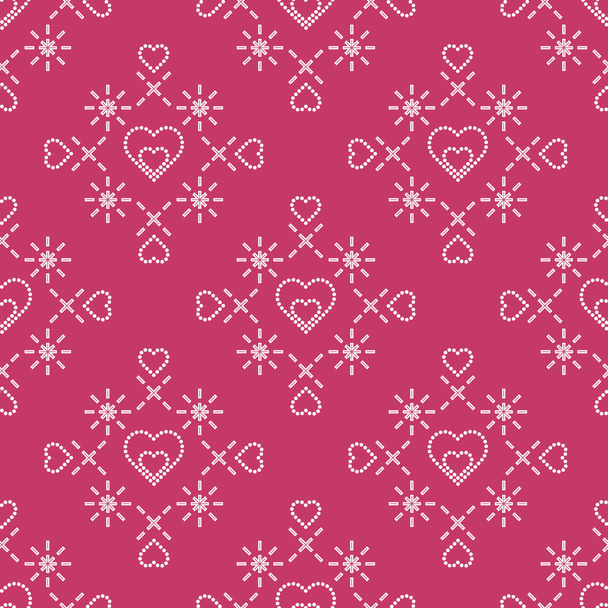 Seamless pattern with hearts. Valentine's Day - Διάνυσμα, εικόνα