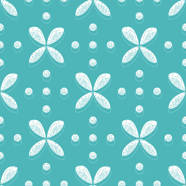 Seamless pattern with flowers. Abstract background - Vector, Image