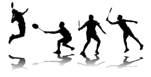 badmintonový hráč - Vektor, obrázek