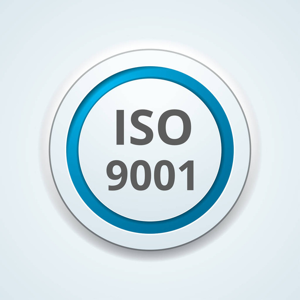 ISO 9001, popis systémů řízení kvality, vektor, ilustrace - Vektor, obrázek