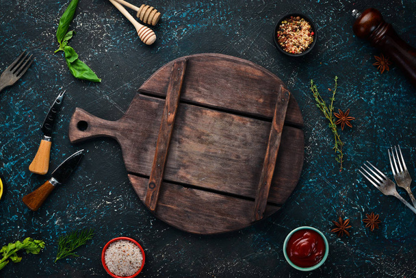 The background of cooking. Top view. Banner Free space for your text. Rustic style. - Foto, immagini