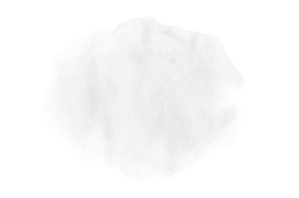 Image abstraite de fond aquarelle avec une éclaboussure liquide de peinture aquarelle, isolée sur blanc. Tons noir et blanc
 - Photo, image
