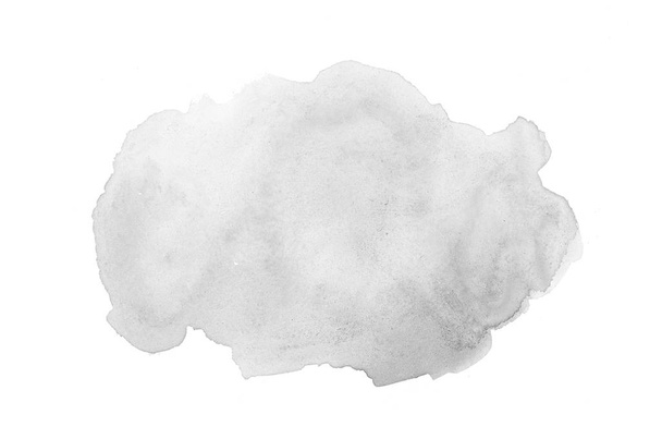 Abstrakcja akwarela obraz tła z ciekłym bryzg farby Aquarelle, izolowane na białym tle. Odcienie czerni i bieli - Zdjęcie, obraz