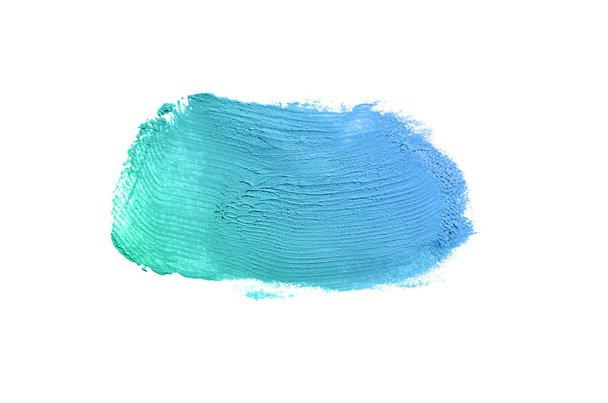 Rozmaz i tekstury szminki lub farby akrylowej na białym tle - Zdjęcie, obraz
