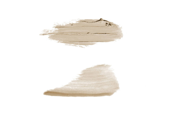 Huulipunan tai akryylimaalin hajuste ja rakenne valkoisella maalilla eristettynä
 - Valokuva, kuva