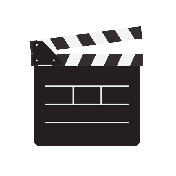 movie clapperboard icon- vector illustration - Vector, Image
