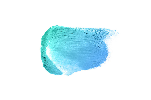 Smear ve ruj veya akrilik boya beyaz izole doku - Fotoğraf, Görsel