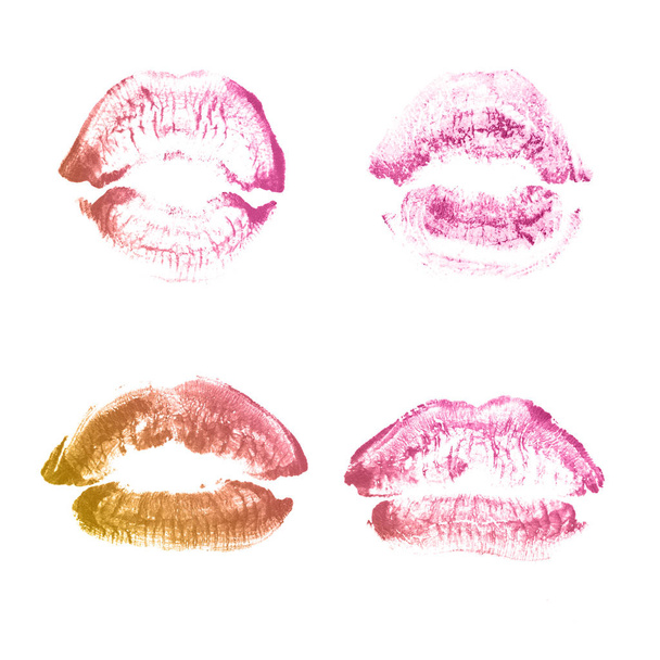 Rouge à lèvres femme baiser imprimé pour la Saint-Valentin isolé o
 - Photo, image
