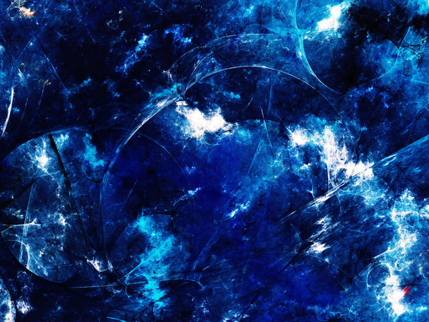 синій абстрактний фрактальний фон 3d ілюстрація рендеринга
 - Фото, зображення