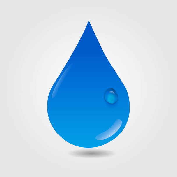 Logo csepp víz - Vektor, kép