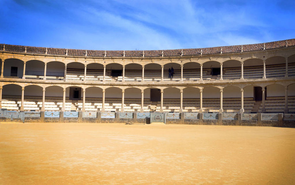 Ronda, Espagne, février 2019. La plus grande et la plus célèbre arène espagnole est la Plaza de Toros. Patrie de la corrida espagnole. Objectif :
. - Photo, image