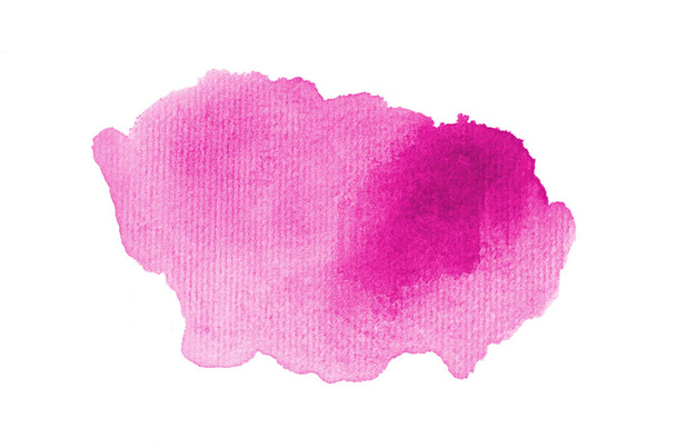 Astratto acquerello immagine di sfondo con uno schizzo liquido di vernice acquerello, isolato su bianco. Tonalità rosa
 - Foto, immagini