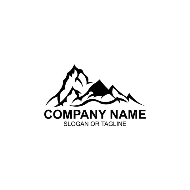 mountain peak inspiration logo template - Vector, Image