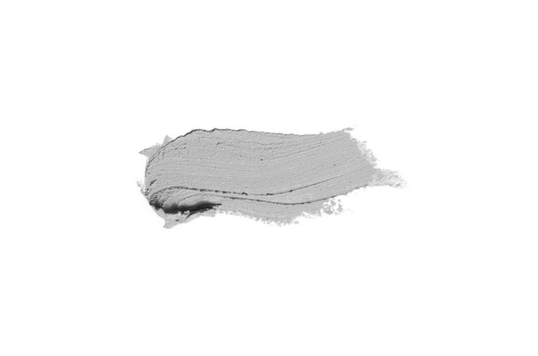 Επίχρισμα και υφή του κραγιόν ή ακρυλικό χρώμα απομονώνονται σε λευκό - Φωτογραφία, εικόνα