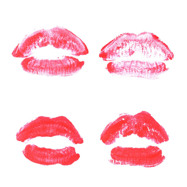 Rouge à lèvres femme baiser imprimé pour la Saint-Valentin isolé o
 - Photo, image